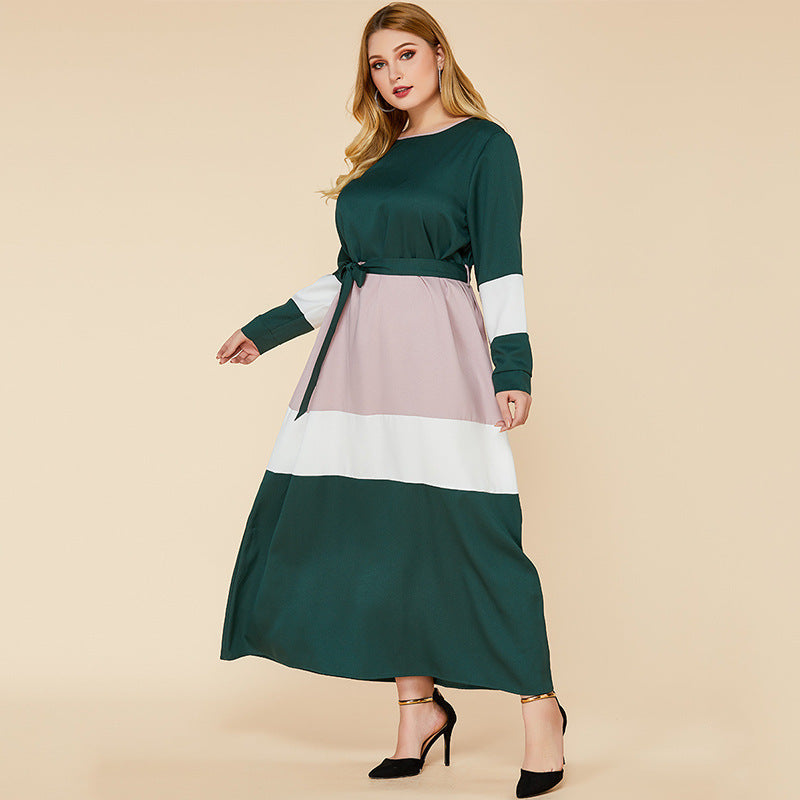 Women's Color Matching Dresses