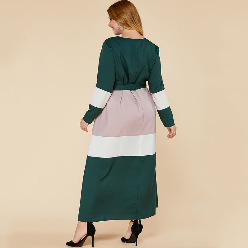 Women's Color Matching Dresses