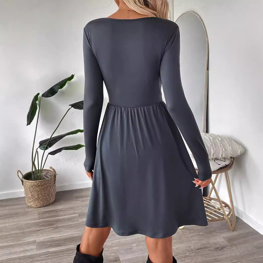 Women's Dress Simple Fashion High Waist Midi Skirt