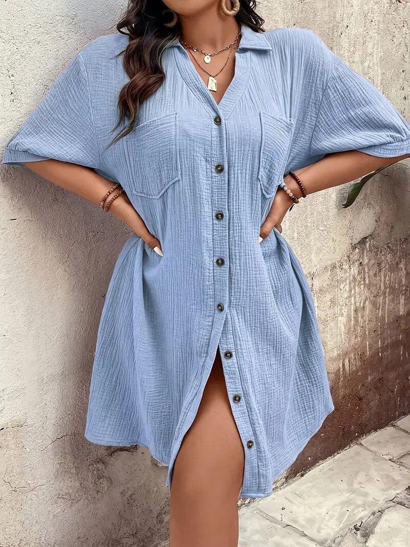 Cotton Shirt Dress