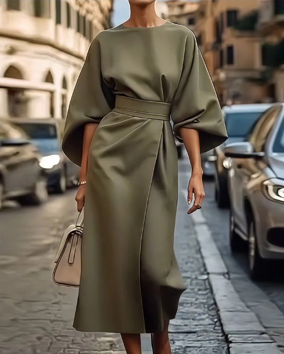 Loose Batwing Sleeve Dress