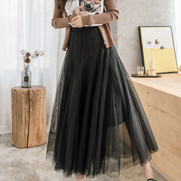 Thin Net Yarn Skirt Fairy Fan