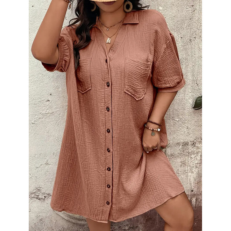 Cotton Shirt Dress