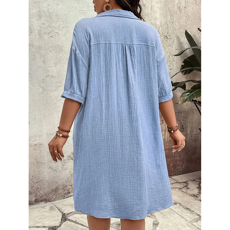Cotton Shirt Dress