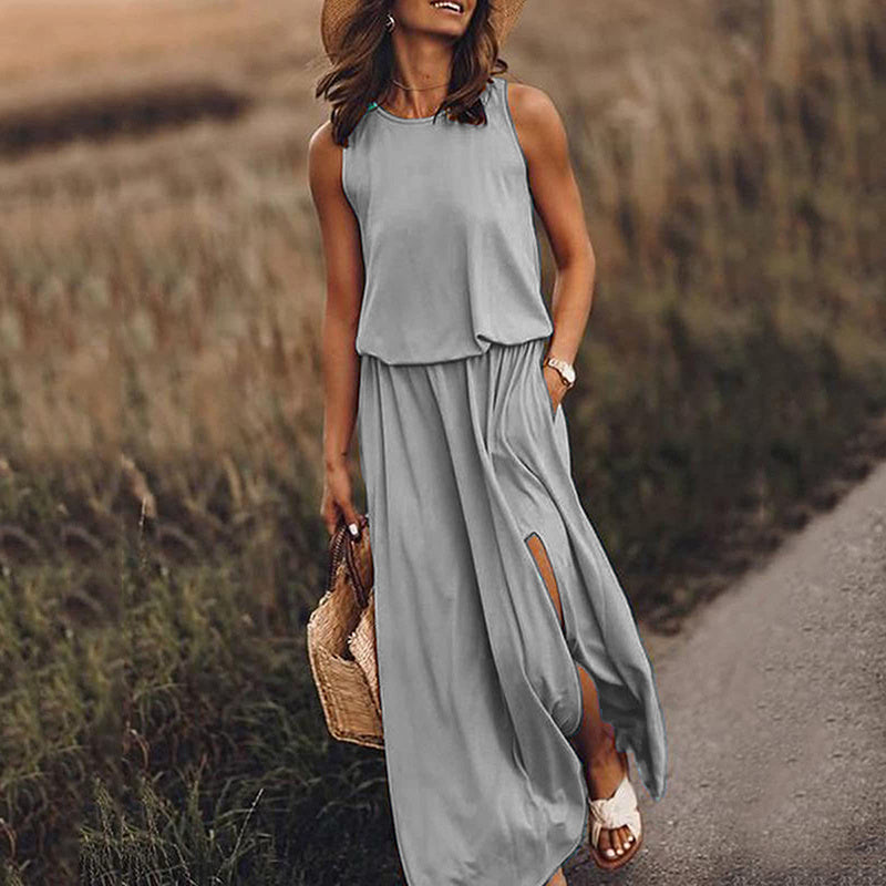 Sleeveless Crewneck Sundress