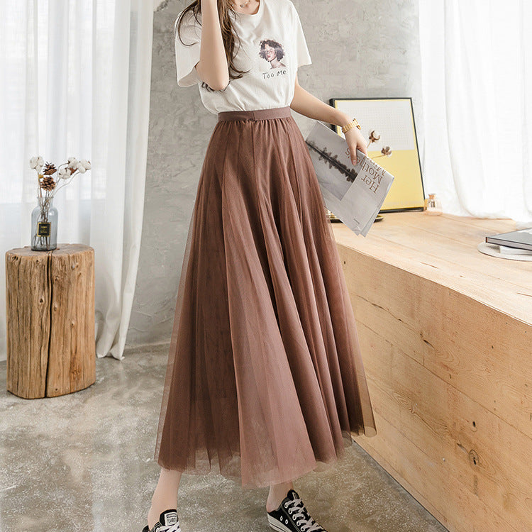 Thin Net Yarn Skirt Fairy Fan