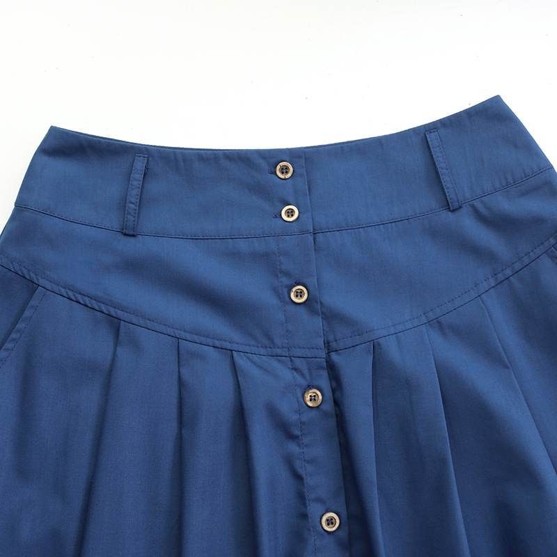Women's Skirt High Waist Solid Long