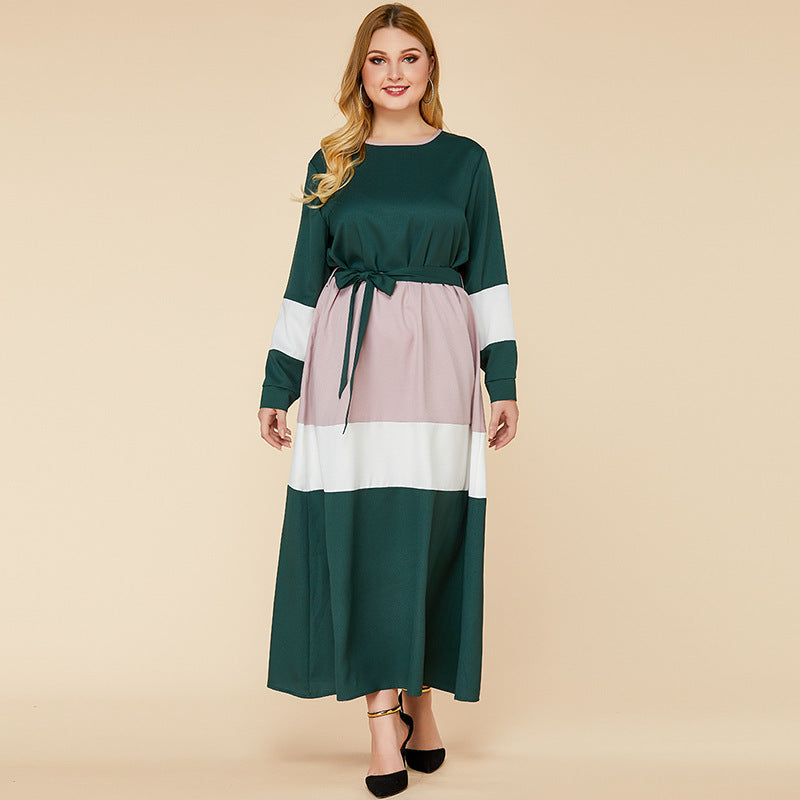 Women's Color Matching Dresses