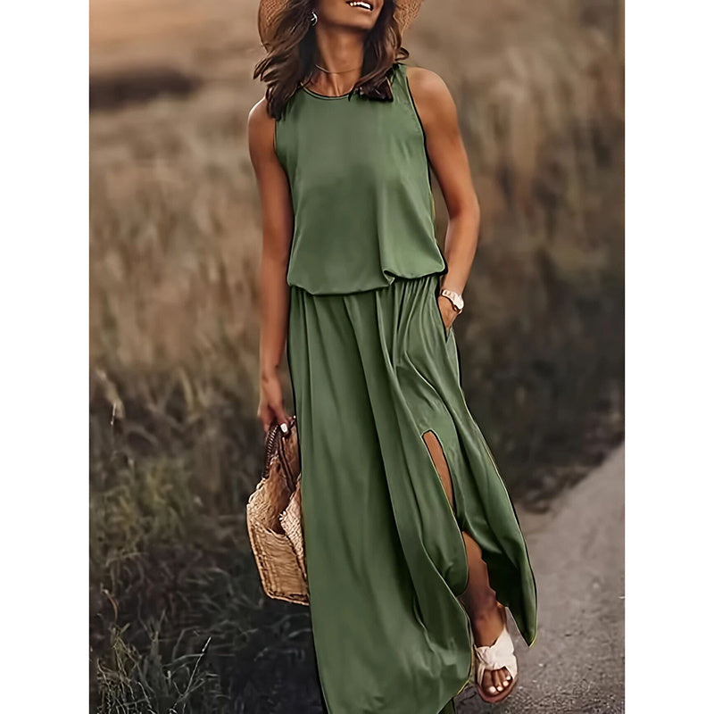 Sleeveless Crewneck Sundress