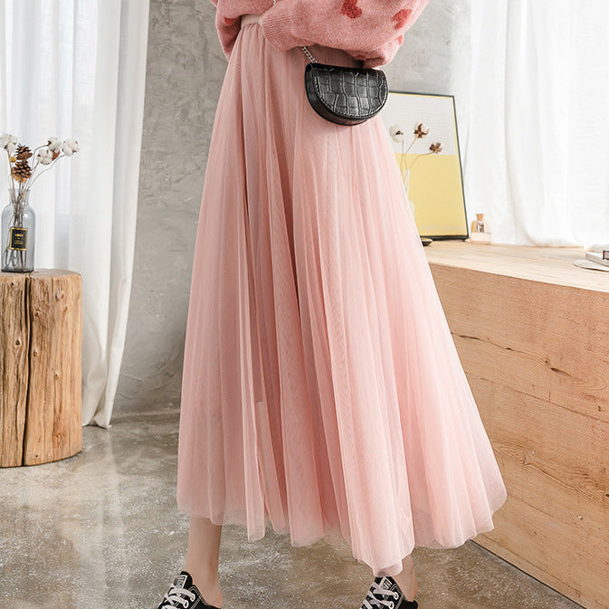 Thin Net Yarn Skirt Fairy Fan
