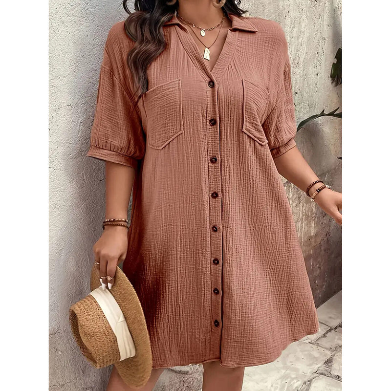 Cotton Shirt Dress