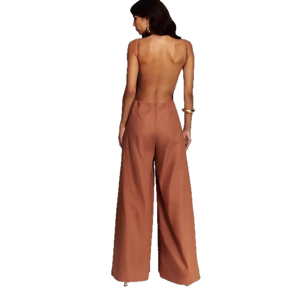 Sleeveless Jumpsuit One-piece Wide Leg Women