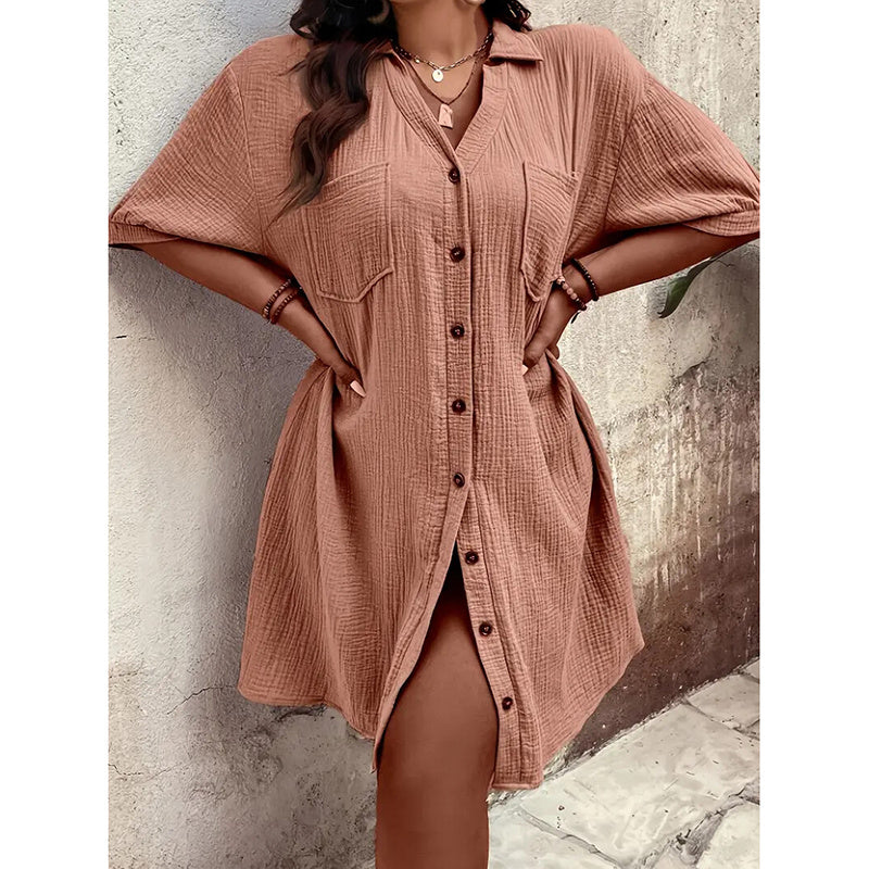 Cotton Shirt Dress