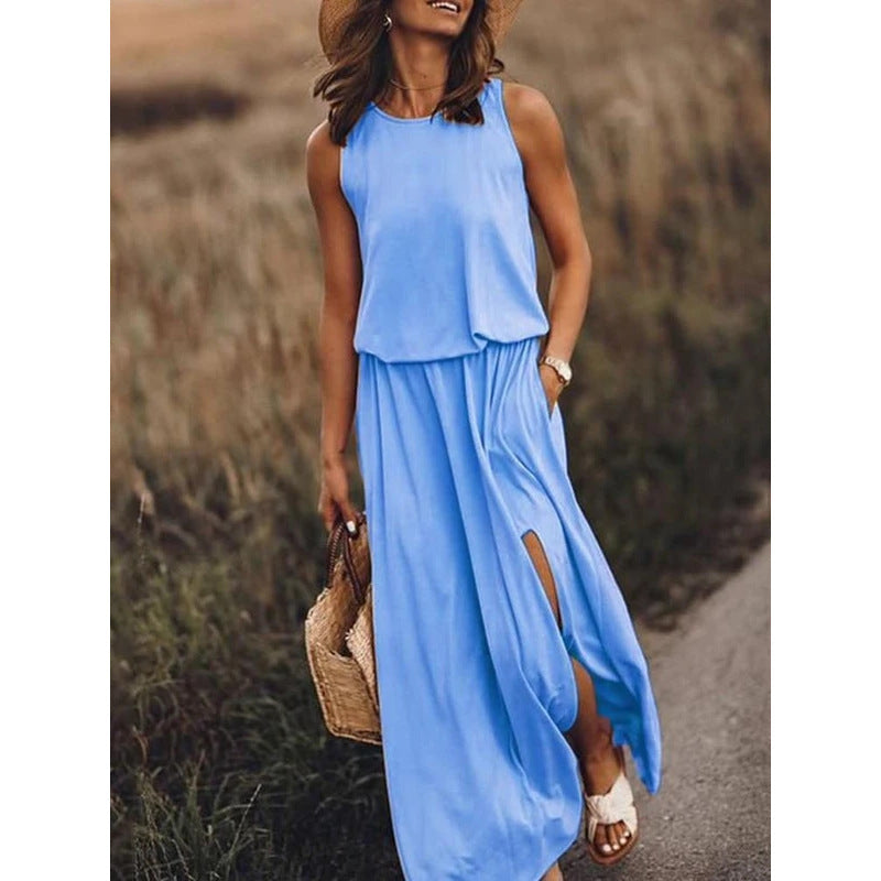 Sleeveless Crewneck Sundress