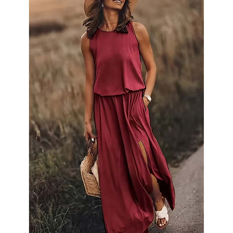 Sleeveless Crewneck Sundress
