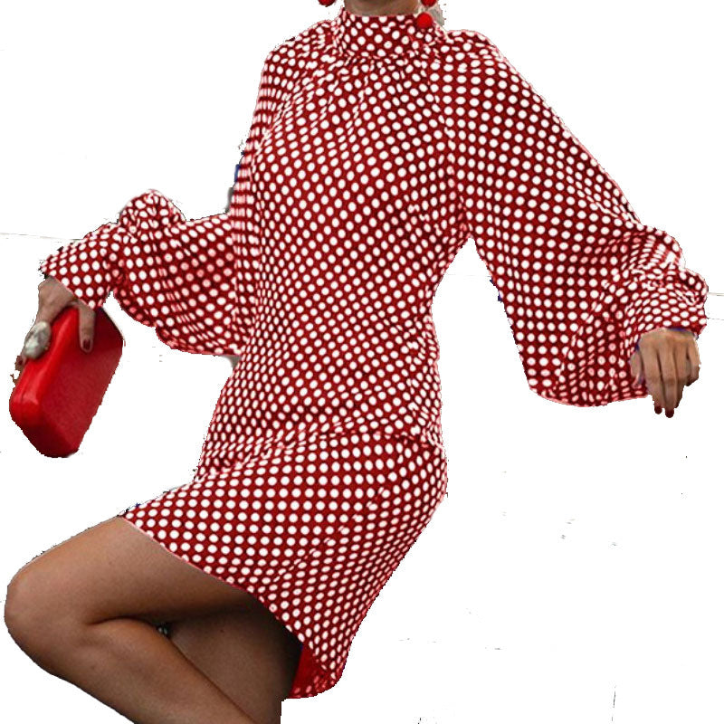 Polka-dot Print Dress