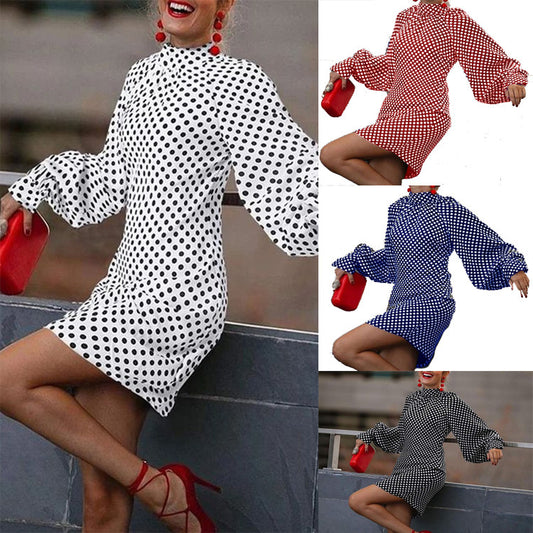 Polka-dot Print Dress