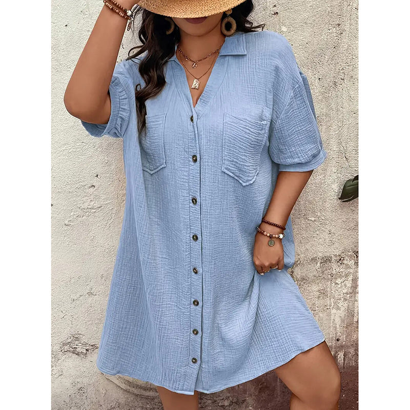 Cotton Shirt Dress
