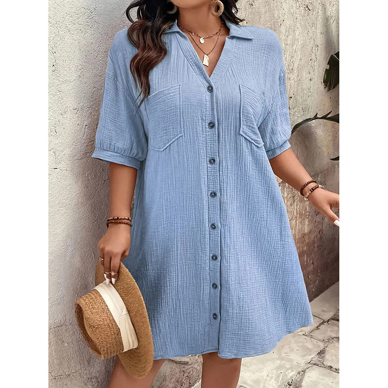 Cotton Shirt Dress