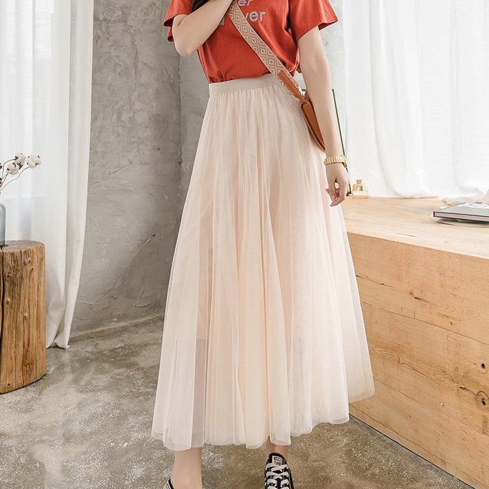 Thin Net Yarn Skirt Fairy Fan