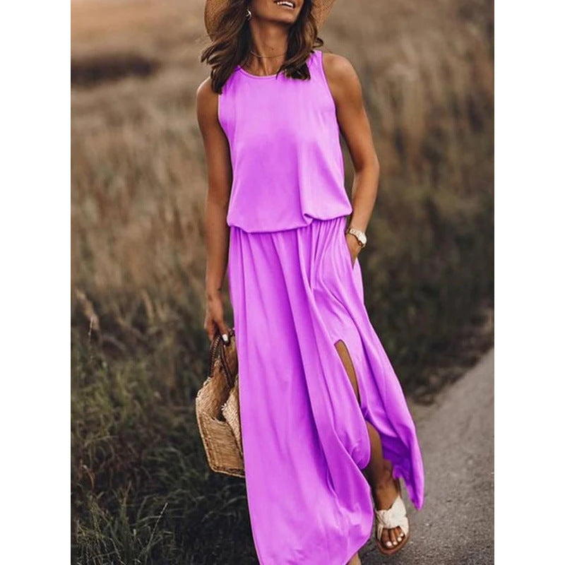 Sleeveless Crewneck Sundress