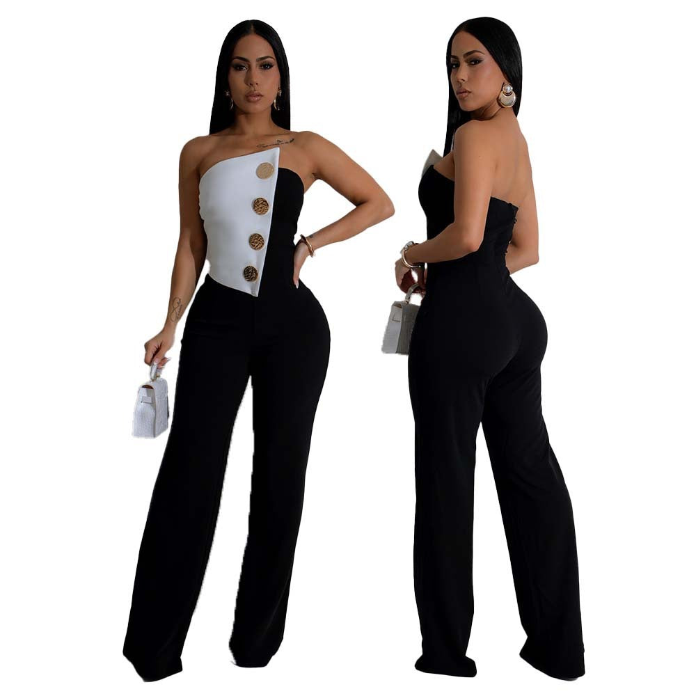 Button Jumpsuit Commute Style
