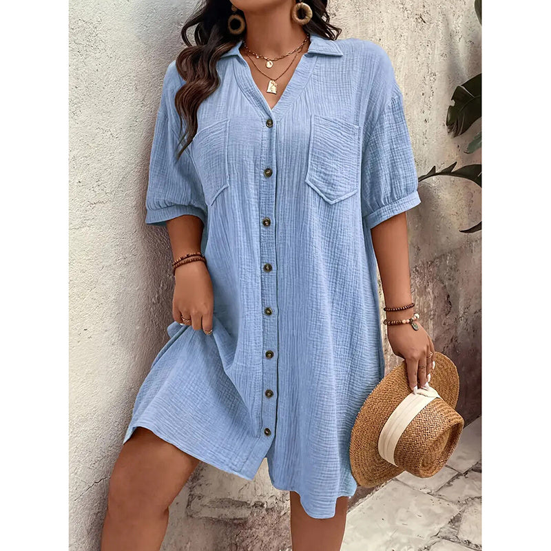 Cotton Shirt Dress