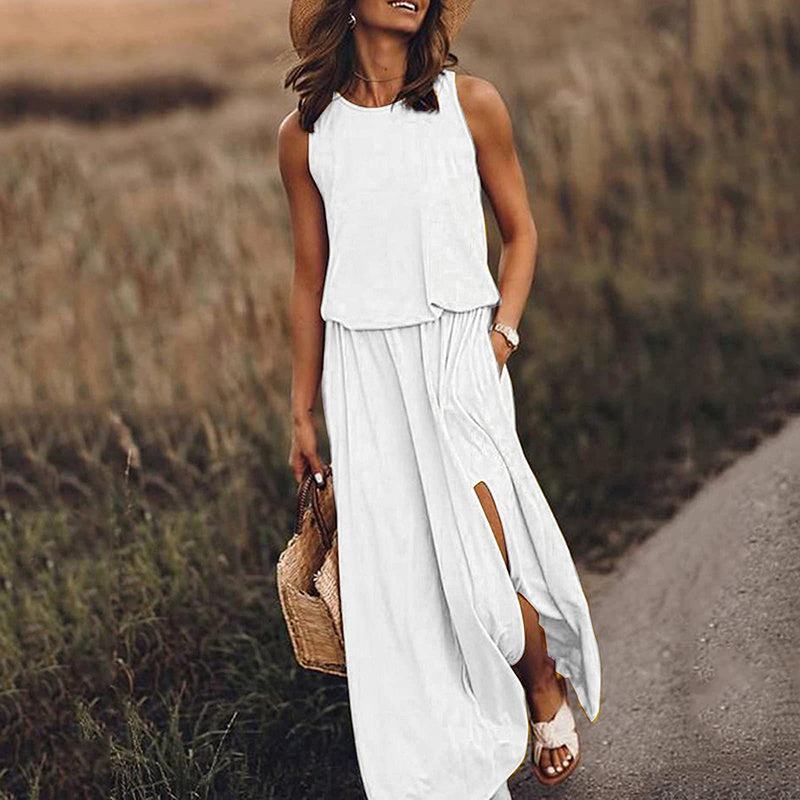 Sleeveless Crewneck Sundress