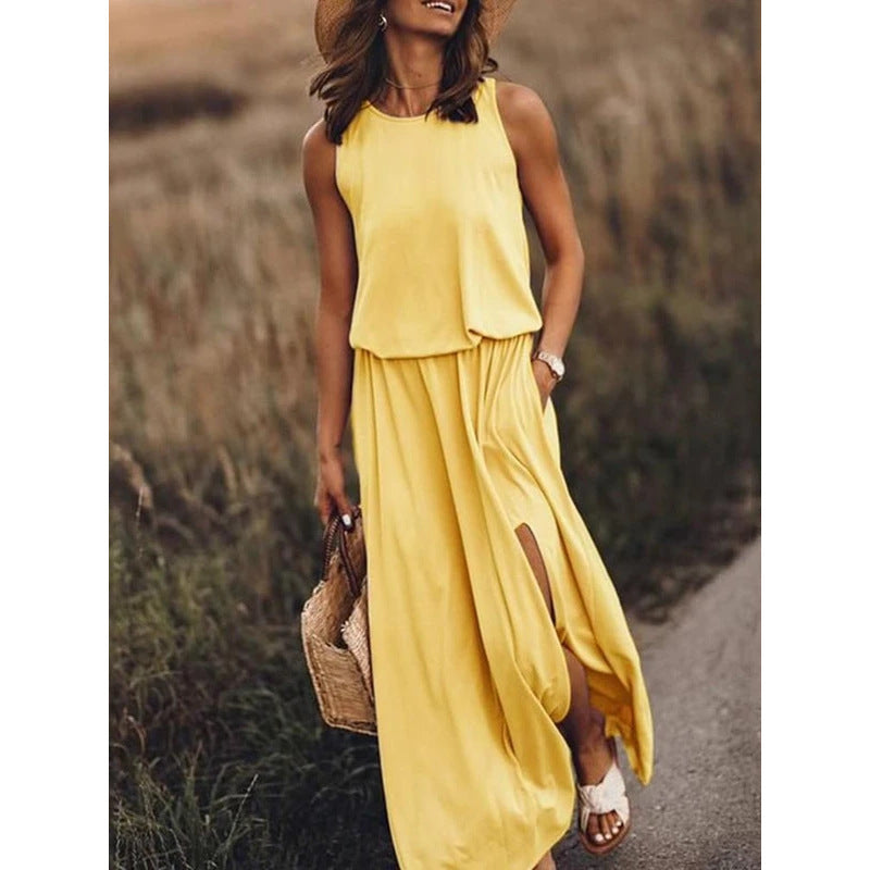 Sleeveless Crewneck Sundress