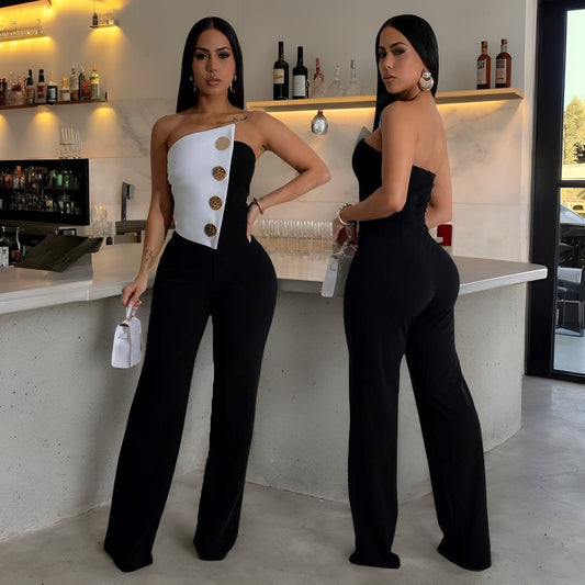 Button Jumpsuit Commute Style